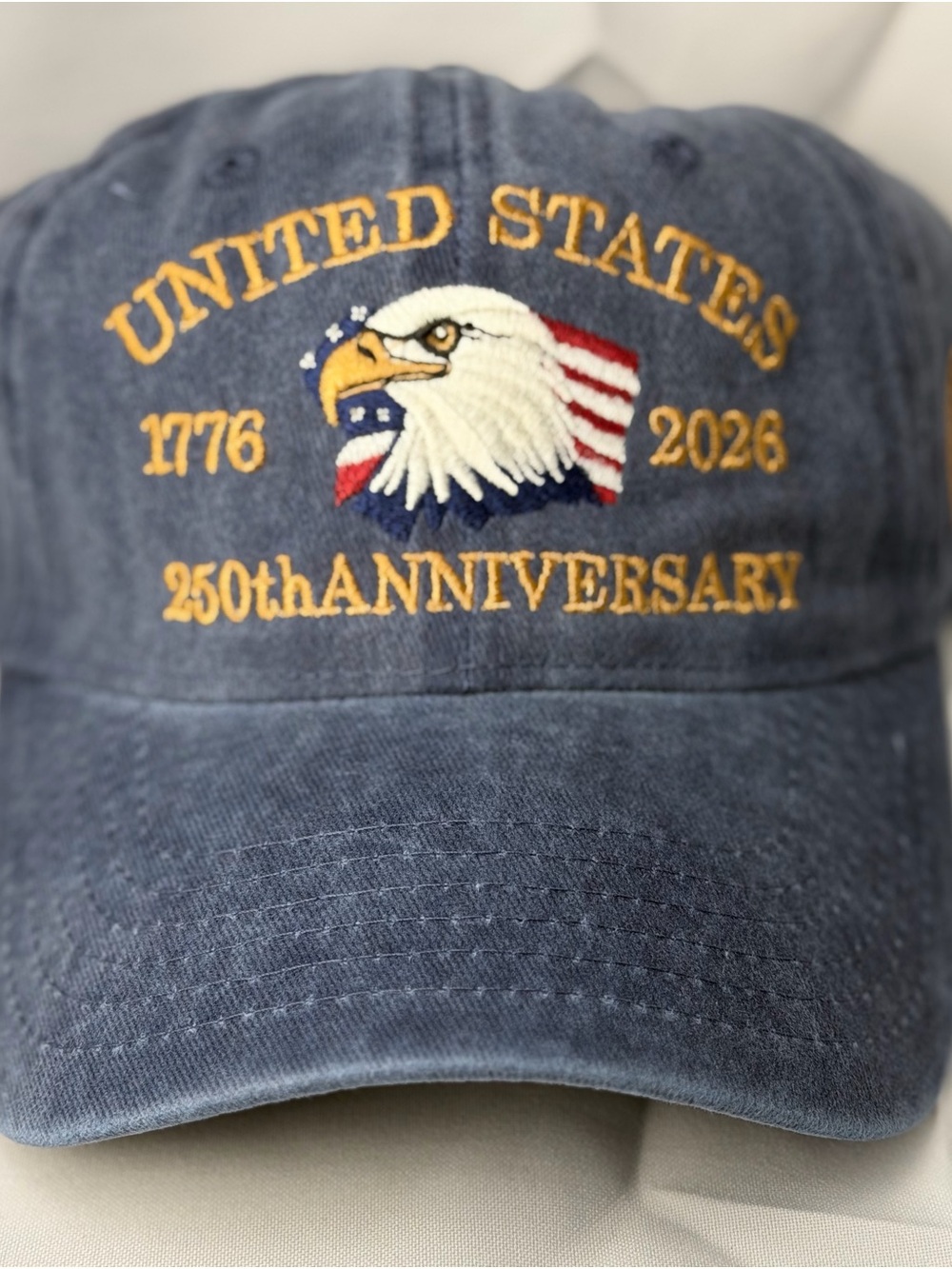 United States 250th Anniversary Embroidered Eagle Cap - NWOT NEVER WORN